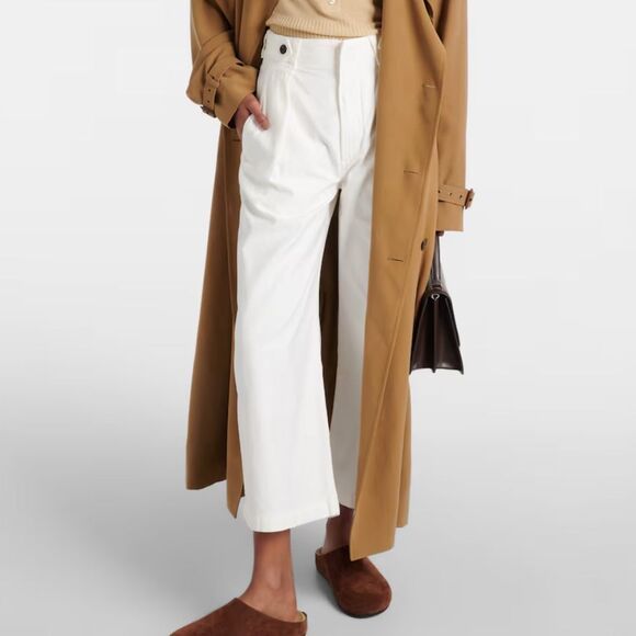 CITIZENS OF HUMANITY Payton high-rise twill wide-leg pants in oysterette - Picture 1 of 14